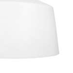 Hängelampe weiss Glockenform DANUBE