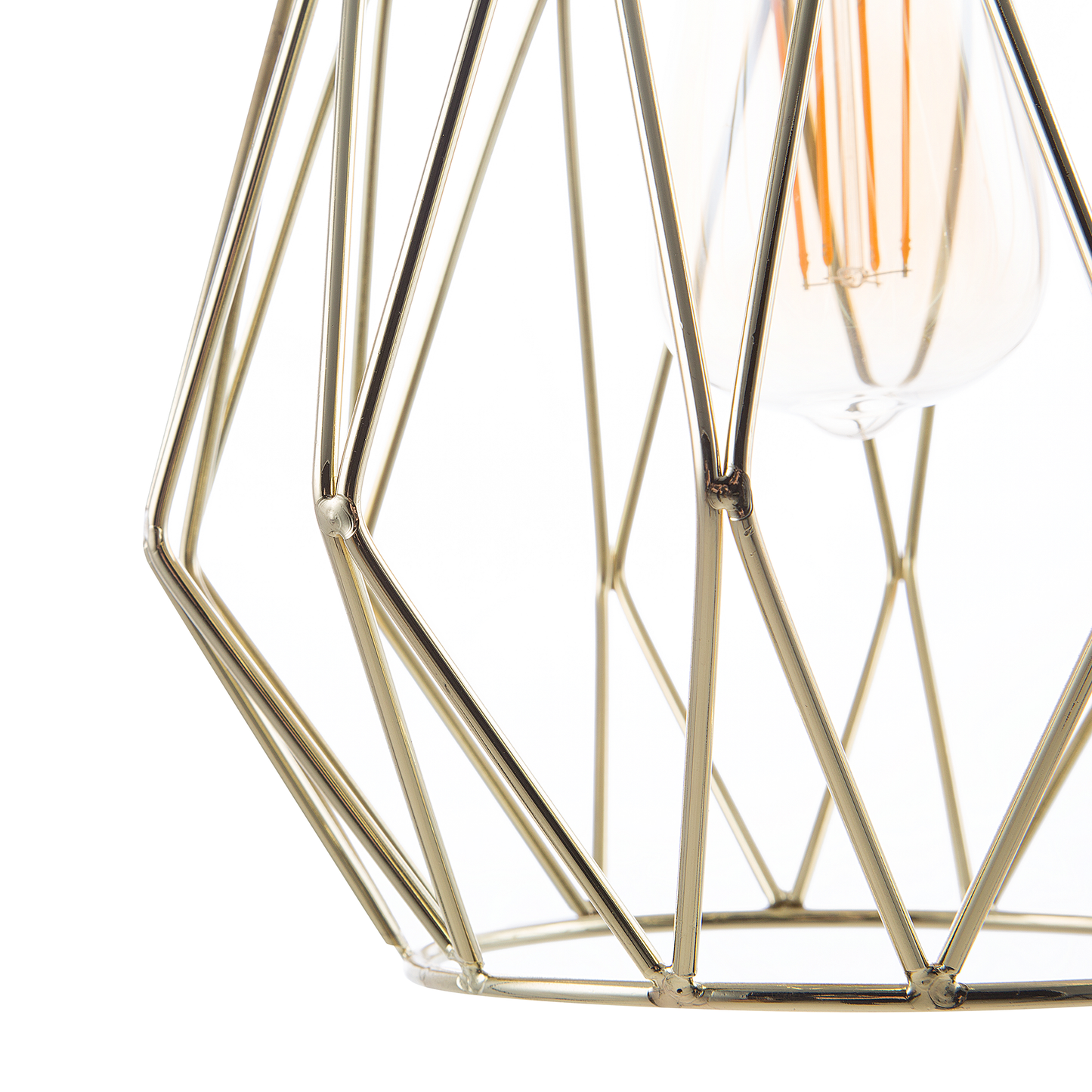 Hängelampe gold Gitter MAGRA