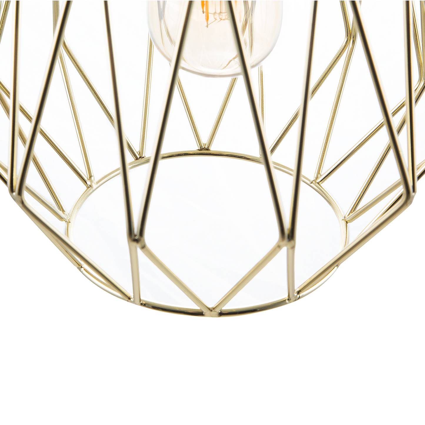 Hängelampe gold Gitter MAGRA