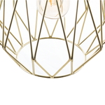 Hängelampe gold Gitter MAGRA