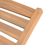 Gartenliege Akazienholz hellbraun rollbar CESANA