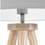 Stehlampe NITRA Holz Grau