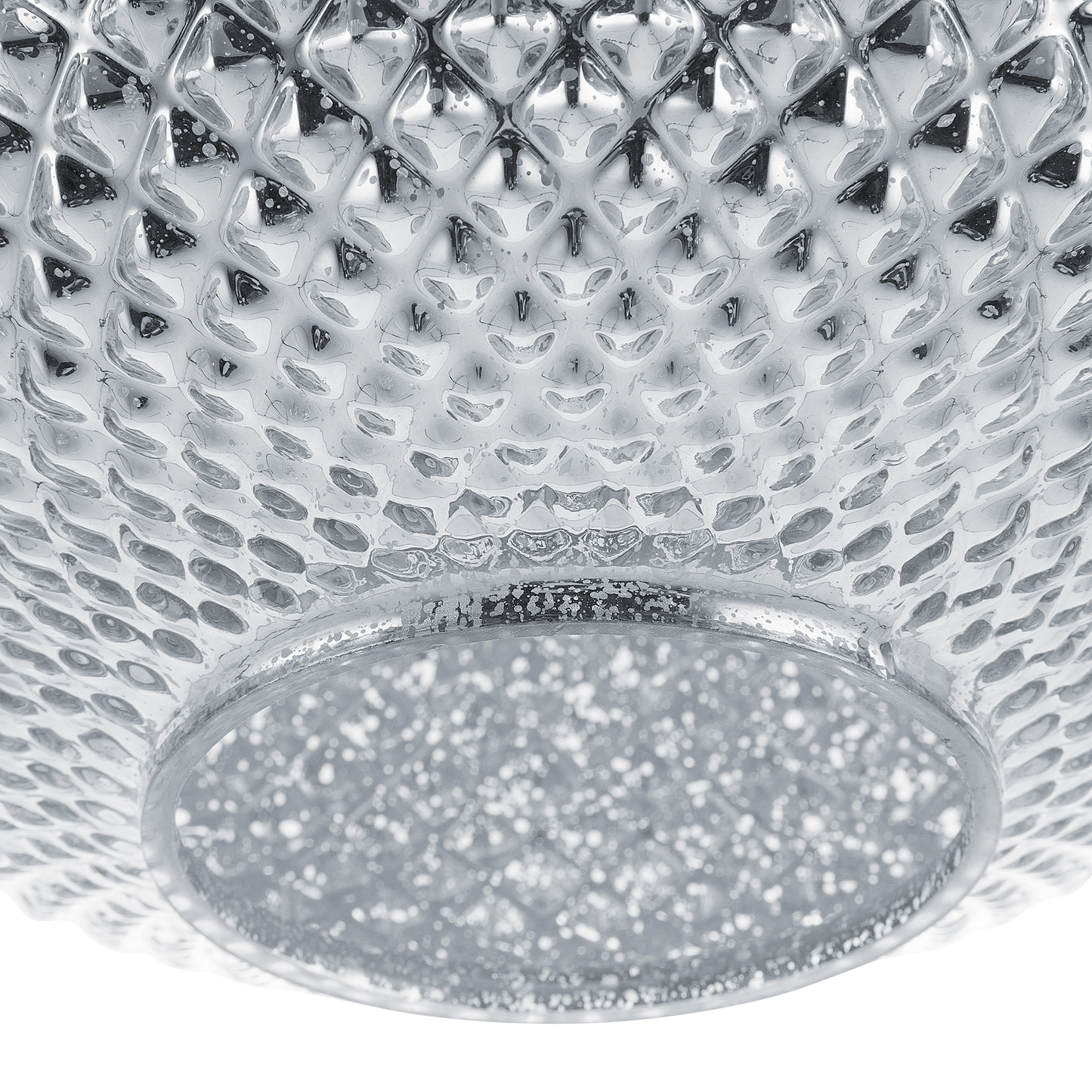 Hängelampe Glas silber Tropfenform MADON