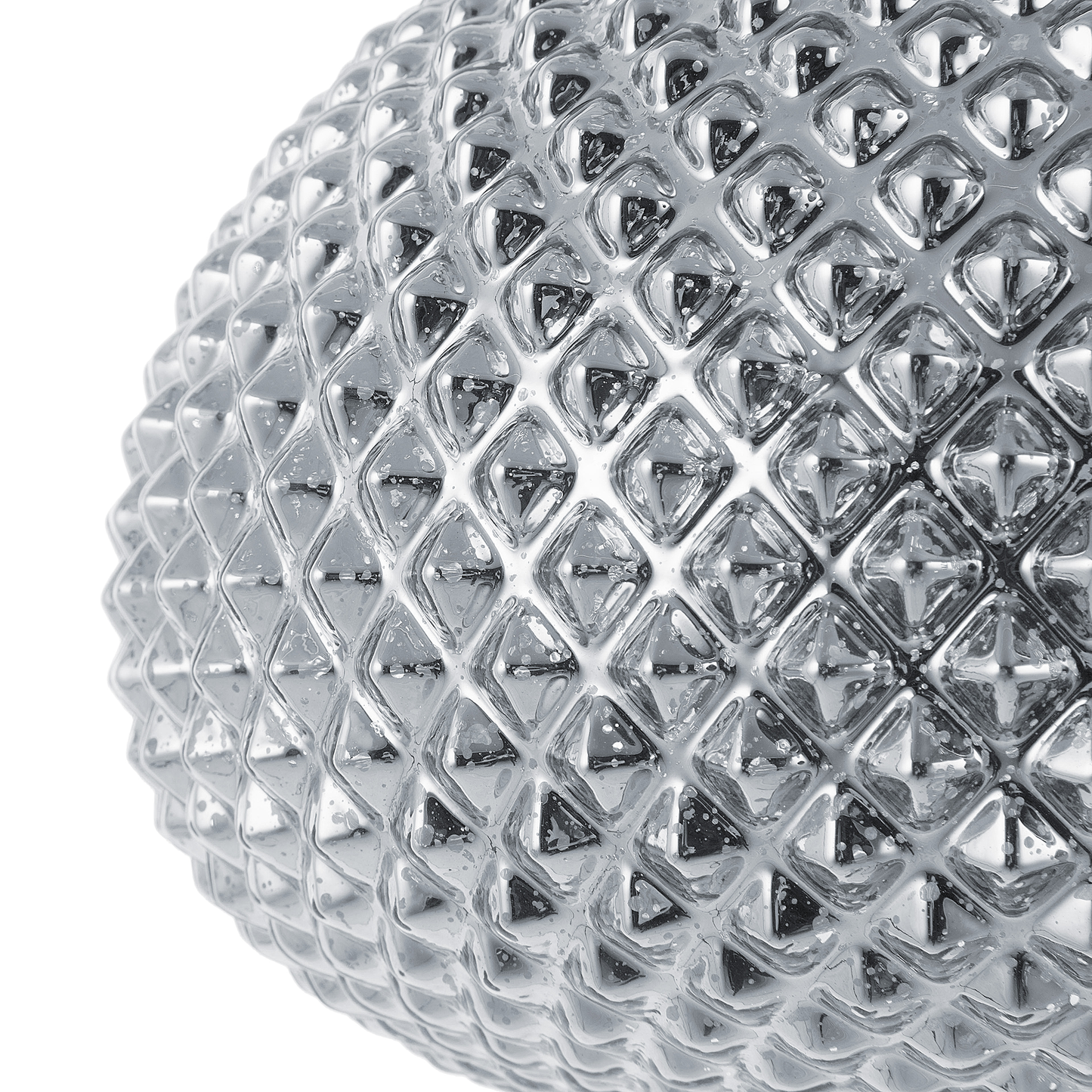 Hängelampe Glas silber Tropfenform MADON