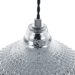 Hängelampe Glas silber Tropfenform MADON