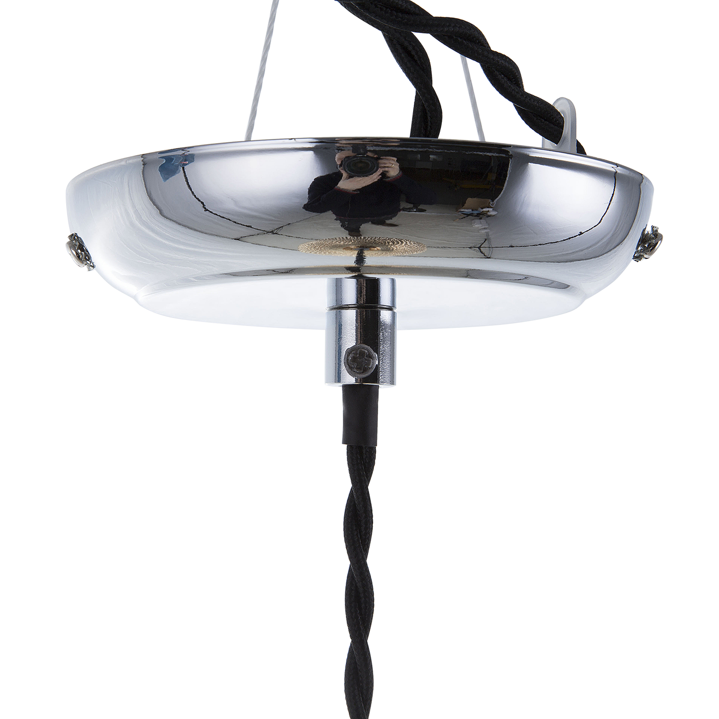 Hängelampe Glas silber Tropfenform MADON