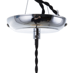 Hängelampe Glas silber Tropfenform MADON