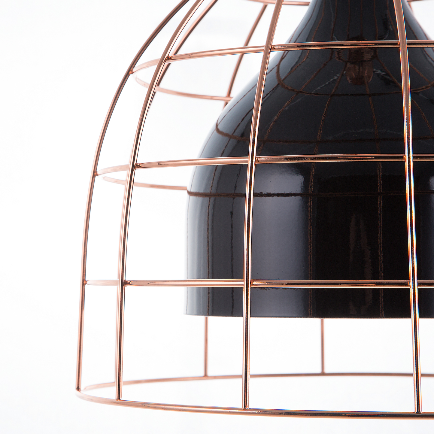 Hängelampe TRESA Metall Schwarz