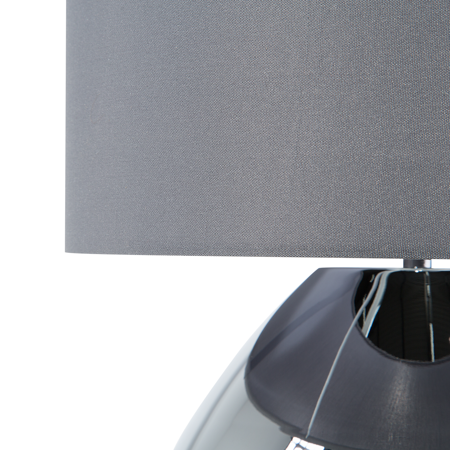 Tischlampe grau 41 cm Trommelform RONAVA