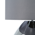 Tischlampe grau 41 cm Trommelform RONAVA