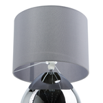 Tischlampe grau 41 cm Trommelform RONAVA