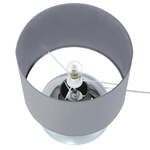Tischlampe grau 41 cm Trommelform RONAVA