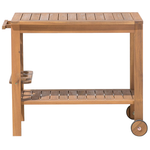 Teewagen Akazienholz hellbraun rollbar rechteckig 47 x 83 cm SASSARI