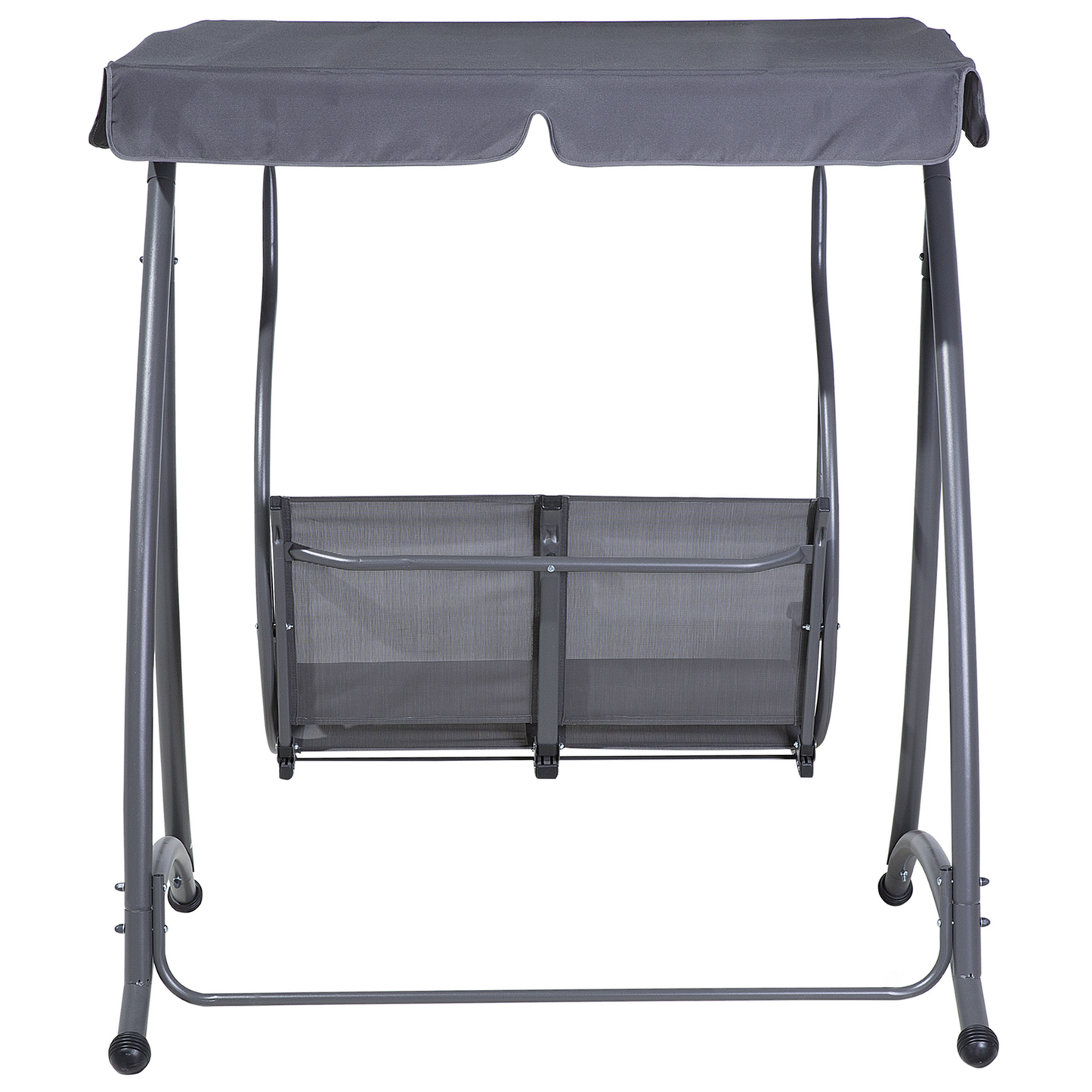 Hollywoodschaukel TESERO Metall Grau