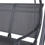 Hollywoodschaukel TESERO Metall Grau