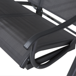 Hollywoodschaukel TESERO Metall Grau