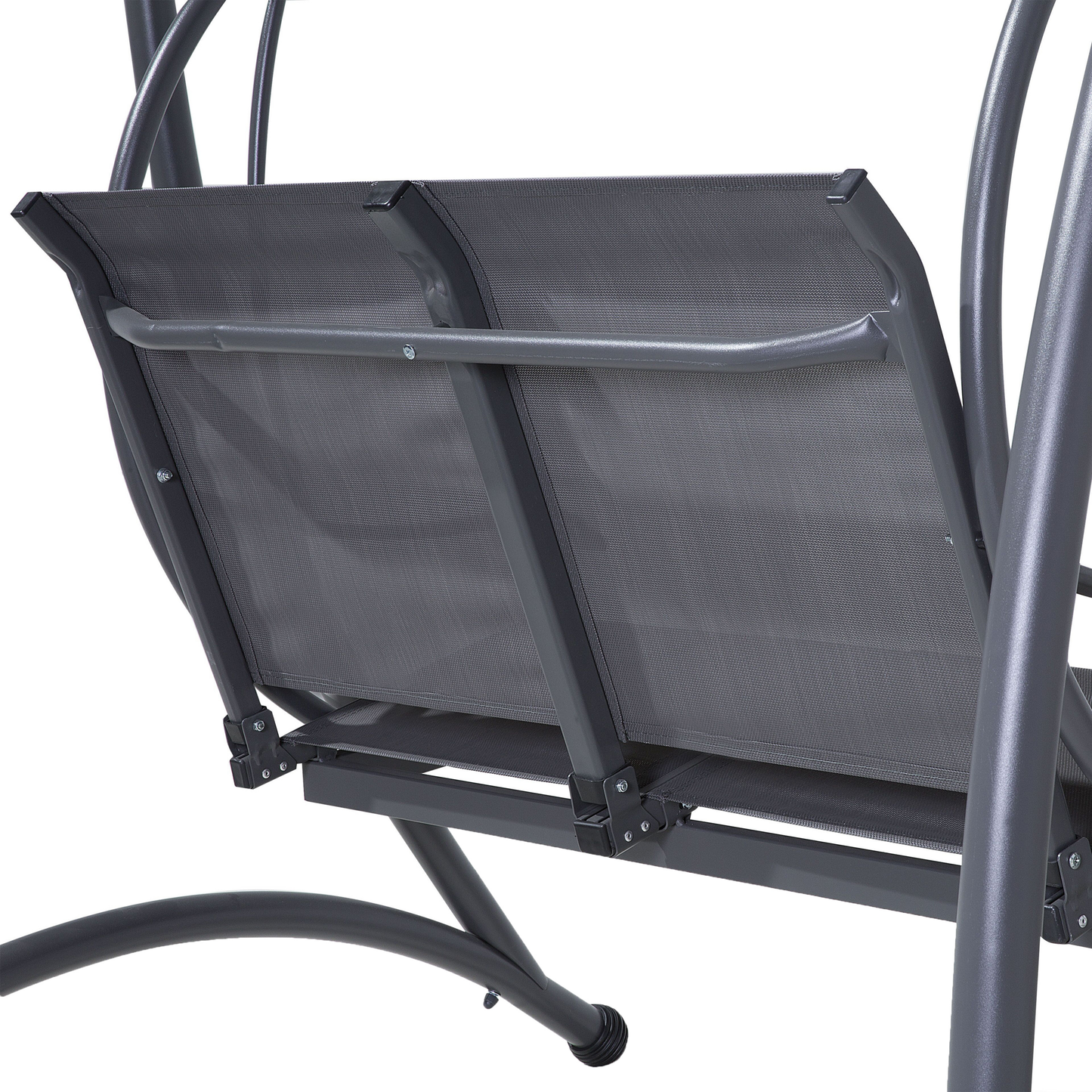 Hollywoodschaukel TESERO Metall Grau