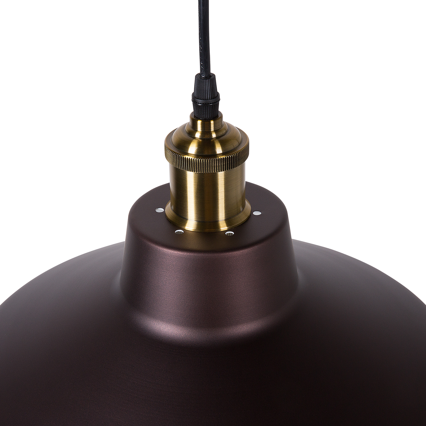 Hängelampe dunkelbraun rund PECHORA