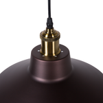 Hängelampe dunkelbraun rund PECHORA