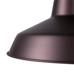 Hängelampe dunkelbraun rund PECHORA