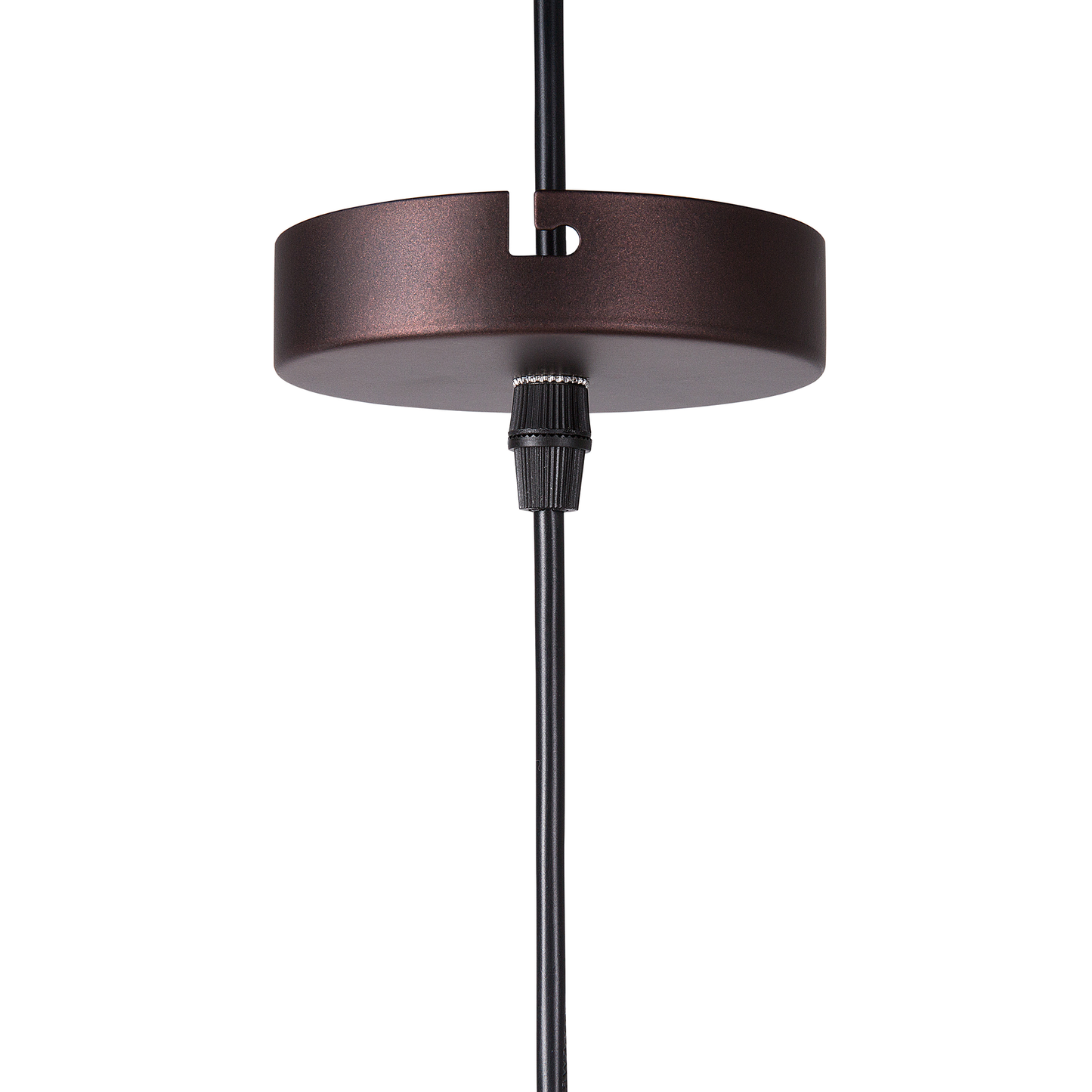 Hängelampe dunkelbraun rund PECHORA
