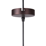 Hängelampe dunkelbraun rund PECHORA