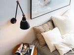Wandlampe MISSISSIPPI verstellbar Metall Graphitgrau