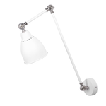 Wandlampe MISSISSIPPI verstellbar Metall Weiss