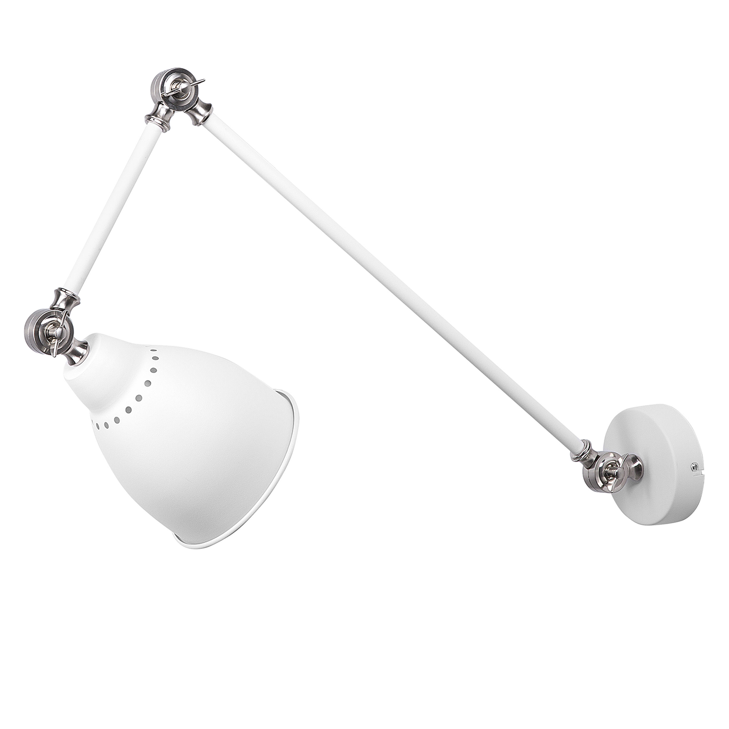 Wandlampe MISSISSIPPI verstellbar Metall Weiss