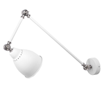 Wandlampe MISSISSIPPI verstellbar Metall Weiss