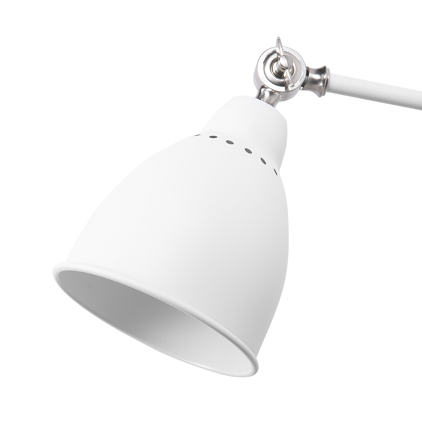Wandlampe MISSISSIPPI verstellbar Metall Weiss
