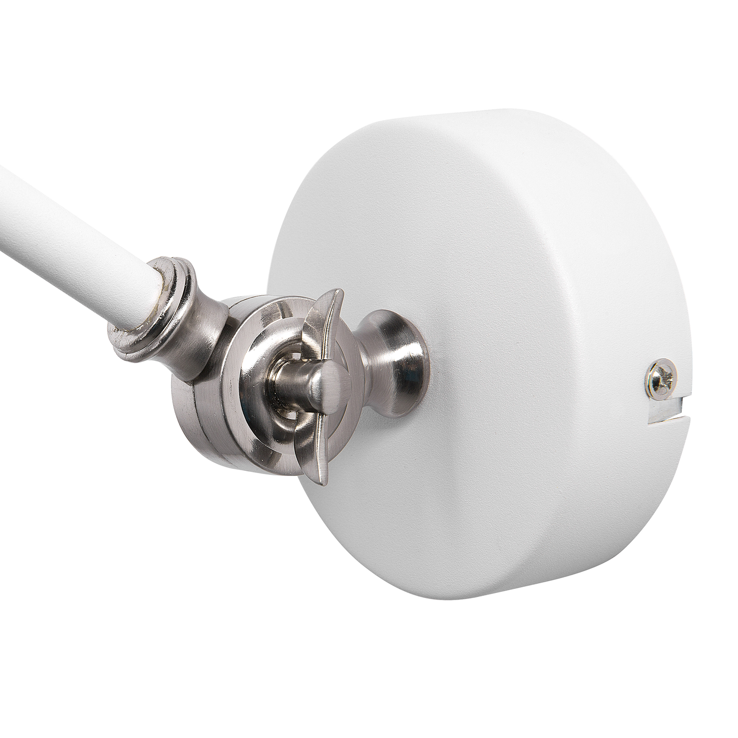 Wandlampe MISSISSIPPI verstellbar Metall Weiss