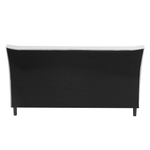 Bett mit Lattenrost Stoff SAVERNE 140 x 200 cm Hellgrau