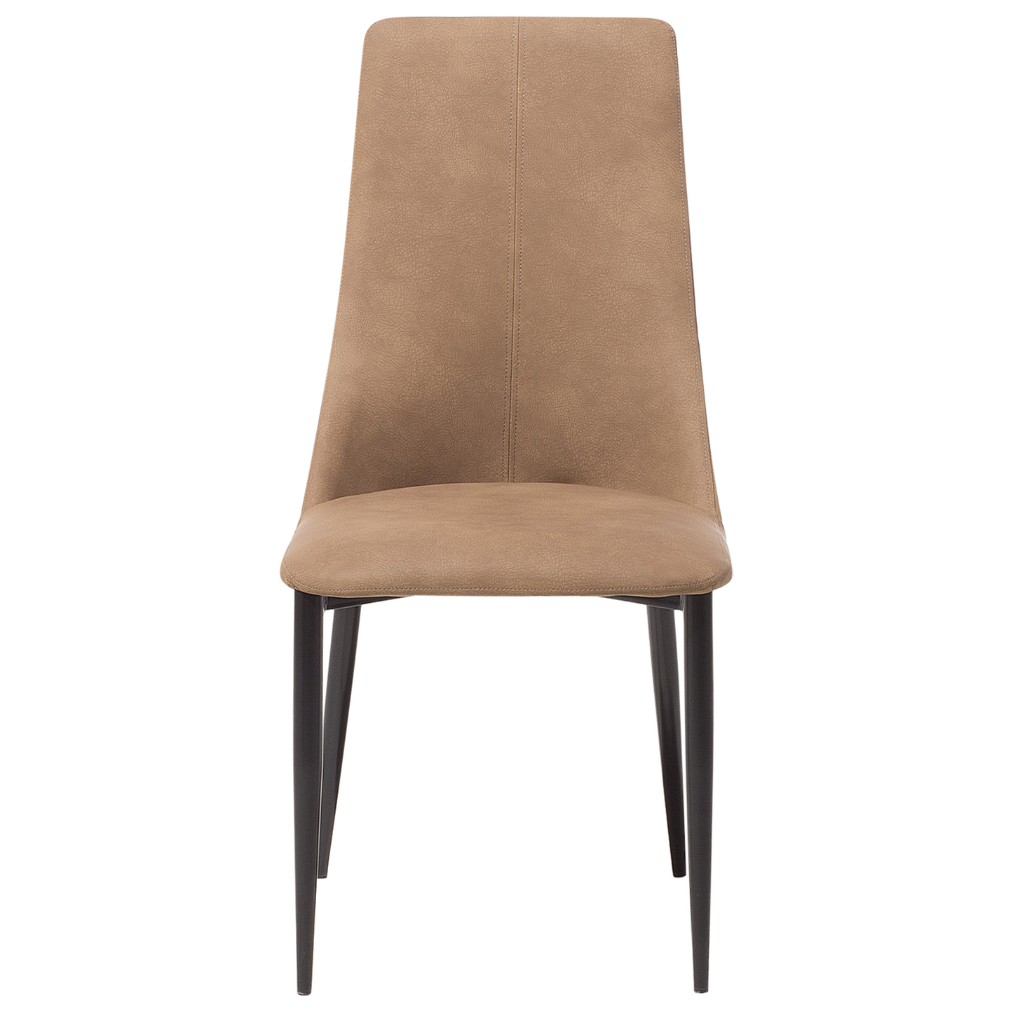 Esszimmerstuhl 2er Set CLAYTON Kunstleder Goldbraun