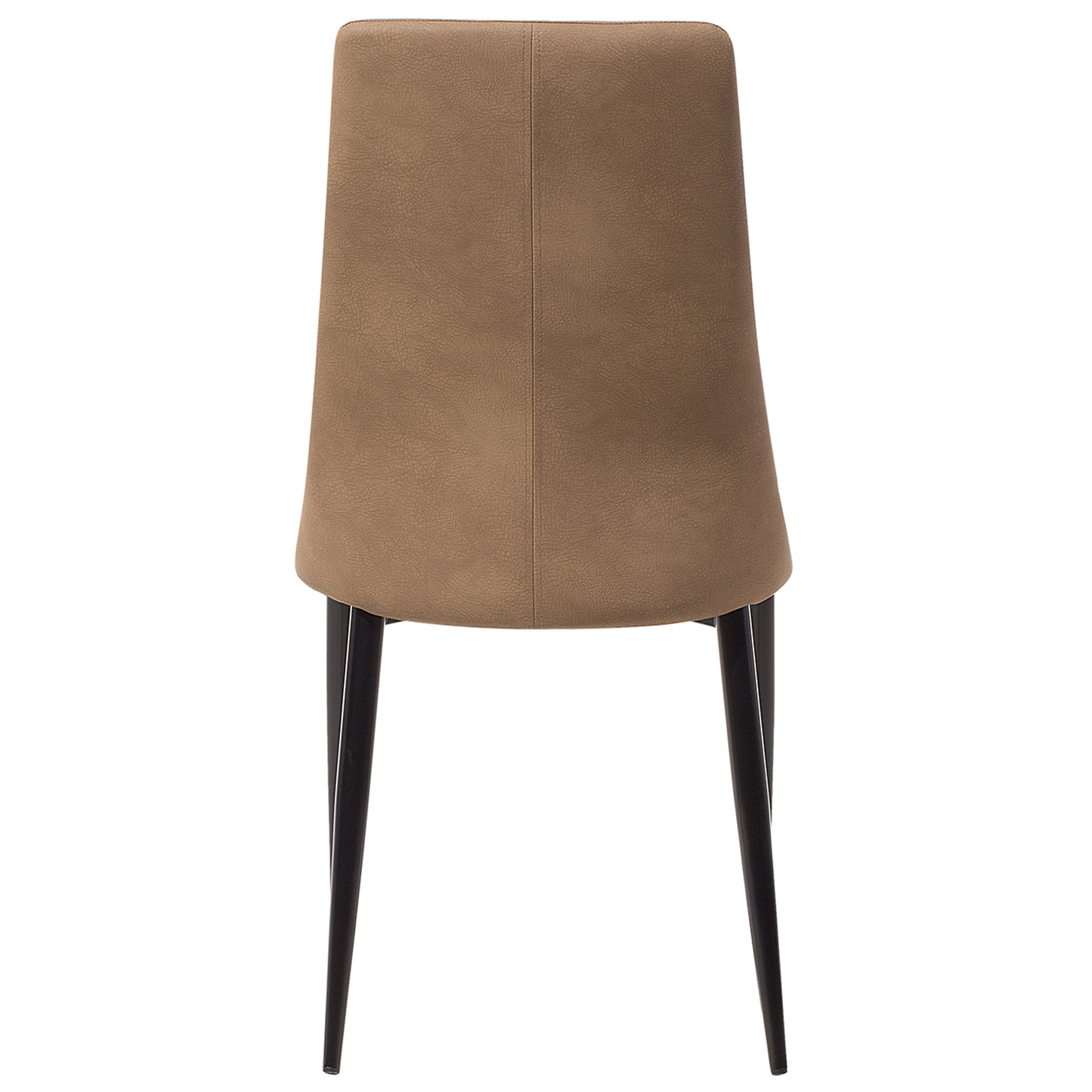 Esszimmerstuhl 2er Set CLAYTON Kunstleder Goldbraun