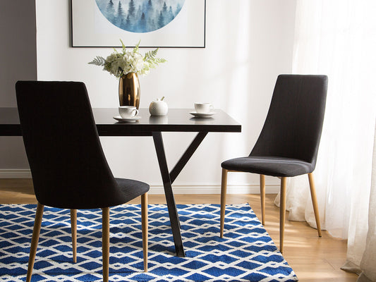 Esszimmerstuhl 2er Set CLAYTON Schwarz