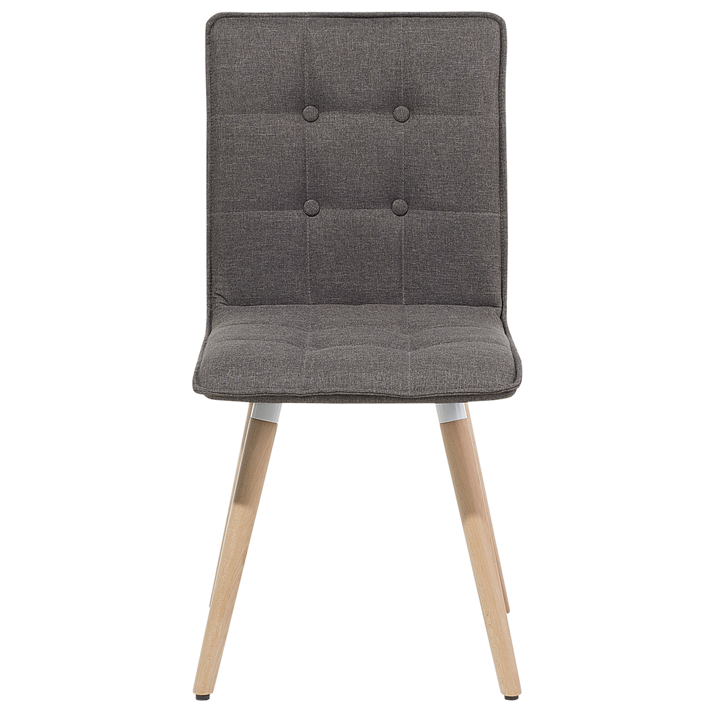 Esszimmerstuhl Polsterbezug hellbraun 2er Set BROOKLYN