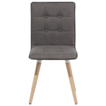 Esszimmerstuhl Polsterbezug hellbraun 2er Set BROOKLYN