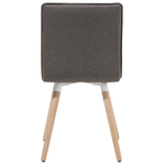 Esszimmerstuhl Polsterbezug hellbraun 2er Set BROOKLYN