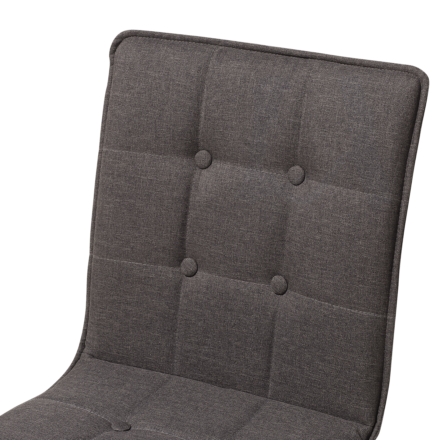 Esszimmerstuhl Polsterbezug hellbraun 2er Set BROOKLYN