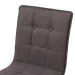 Esszimmerstuhl Polsterbezug hellbraun 2er Set BROOKLYN