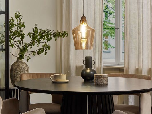 Hängelampe SANTON Glas Gold