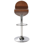 Barhocker 2er Set Dunkler Holzfarbton LIVERPOOL