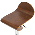 Barhocker 2er Set Dunkler Holzfarbton LIVERPOOL