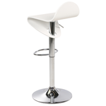 Barhocker weiss höhenverstellbar 2er Set LIVERPOOL