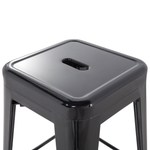 Set mit 2 Barhockern CABRILLO Metall Schwarz