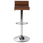 Barhocker 2er Set Dunkler Holzfarbton VALENCIA