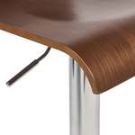 Barhocker 2er Set Dunkler Holzfarbton VALENCIA