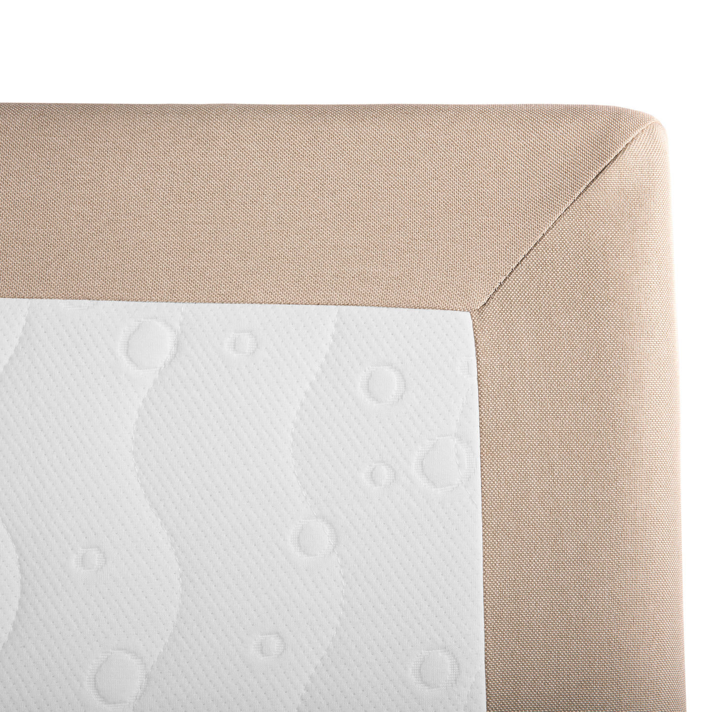 Boxspringbett Stoff PRESIDENT 180 x 200 cm Beige