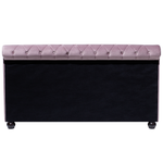 Bett mit Lattenrost Samtstoff AVALLON 180 x 200 cm Rosa